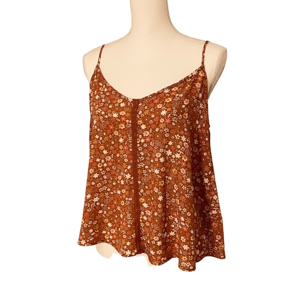 NWT Boho Floral Camisole by Pink Rose | Flowy Peasant Tank Top (M) - Picture 2 of 9